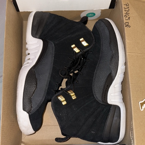 Air Jordan 12 Retro Reverse Taxi GS Size 7Y / W 8.5/9 - Picture 3 of 7